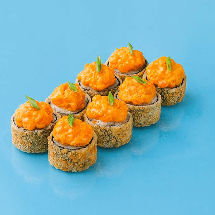 Жареный Лосось спайси и сливочный сыр.