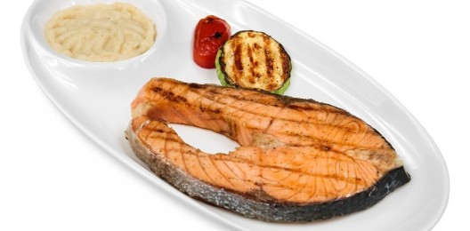 Семга на решетке