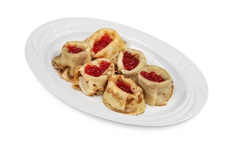 Блинчики с икрой