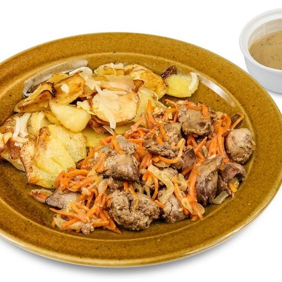 Печень по-деревенски
