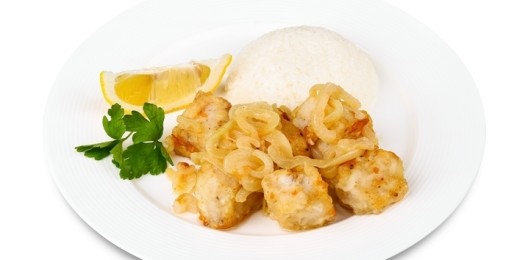 Филе минтая с луком