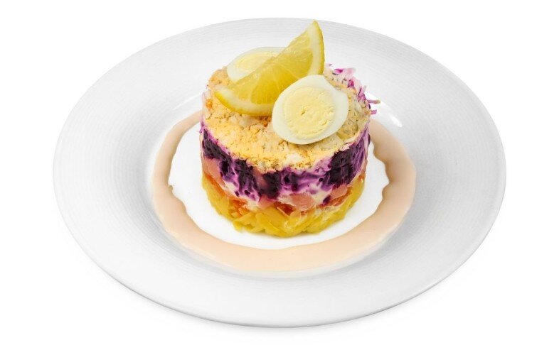 Салат "Семга под шубой"