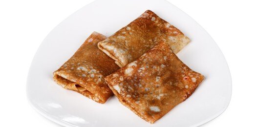 Блинчики с говядиной и сальсой