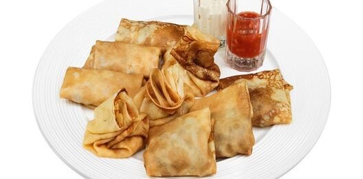 Блинная тарелка мясная