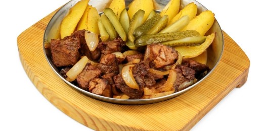 Баранина на сковороде