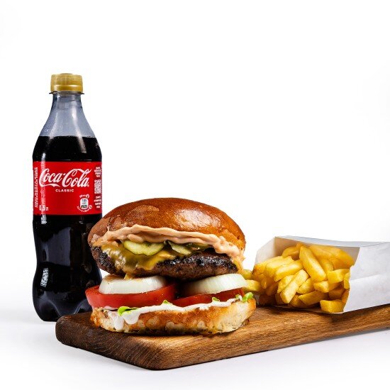 Комбо бургер говяжий