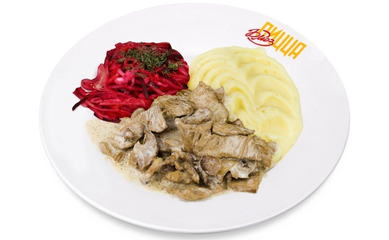 Индейка с шампиньонами