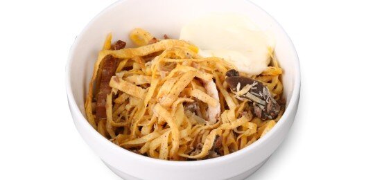 Салат мясной с грибами