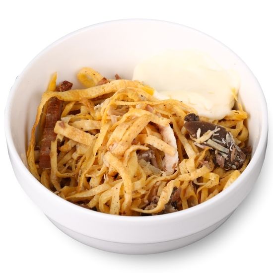Салат мясной с грибами
