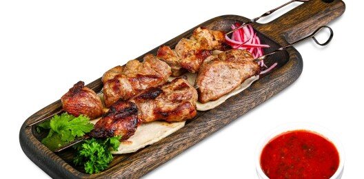 Шашлык по-грузински из свинины