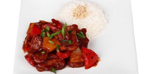 Утка в кисло-сладком соусе