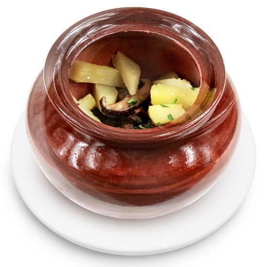 Говядина по-царски (в горшочках)
