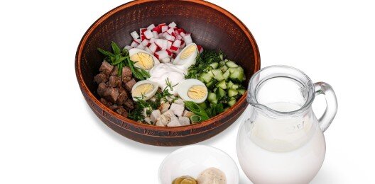 Окрошка "barBQ" с айраном