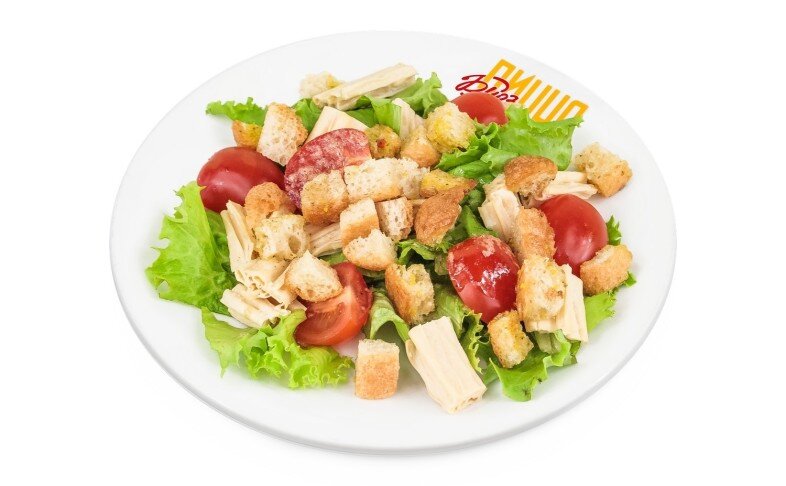 Салат "Цезарь постный"