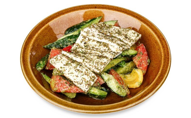 Салат "Греческий" с ореховым песто