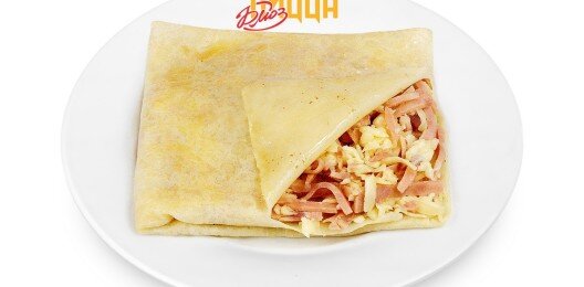 Блин Гурьевский с ветчиной и сыром