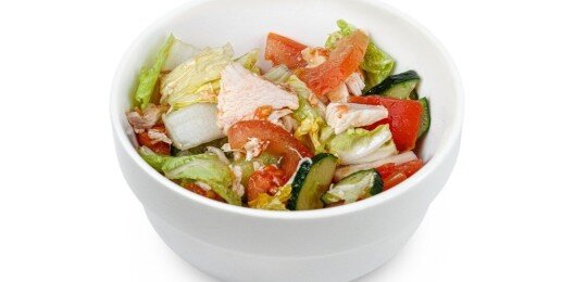 Салат с цыпленком и овощами