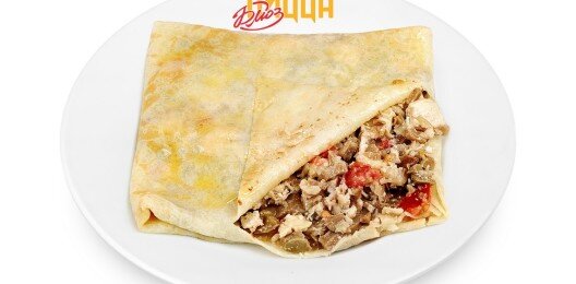 Блин Гурьевский с грибами и курицей