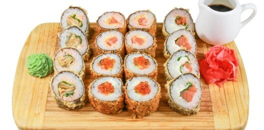 Горячее суши-ассорти