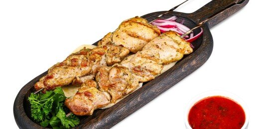 Шашлык по-грузински из курицы