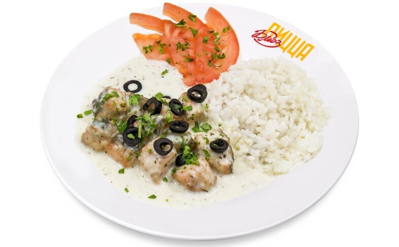 Горбуша в сливочном соусе