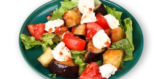 Салат "Хрустящий баклажан"