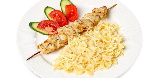 Шашлычок куриный с бантиками