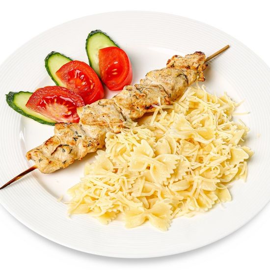 Шашлычок куриный с бантиками