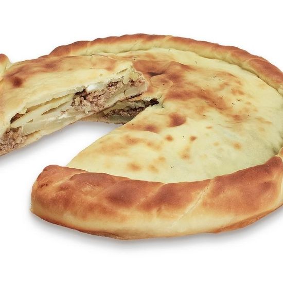 Пирог с картофелем и фаршем