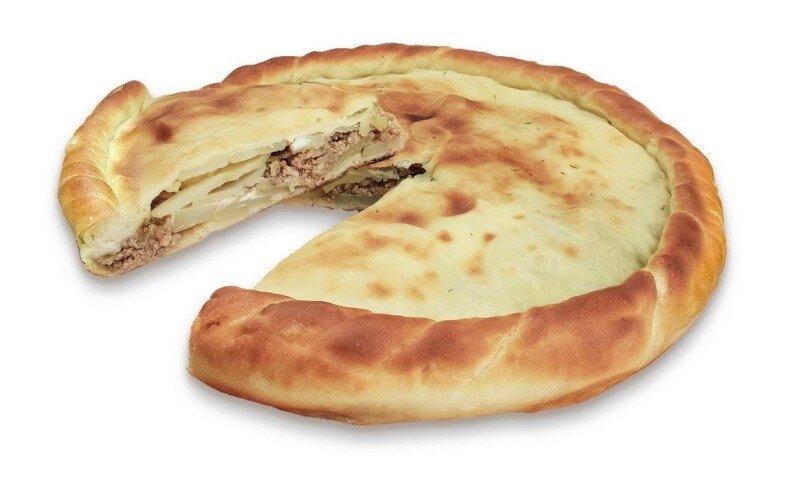 Пирог с картофелем и фаршем