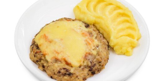 Котлета "Гнездышко" с овощами