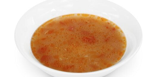 Уха с семгой