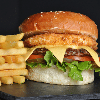 Сырный бургер 120 мм