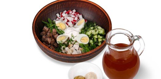 Окрошка "barBQ" на квасе