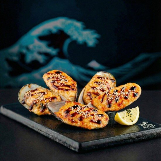 Мидии запеченные