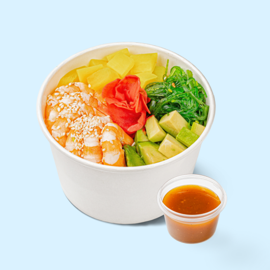 Поке с креветкой + 1 соус