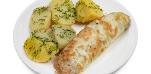 Бризоль с помидорами и чесноком