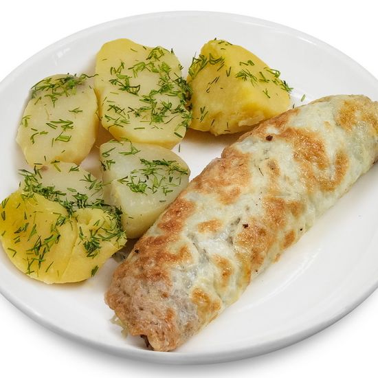 Бризоль с помидорами и чесноком