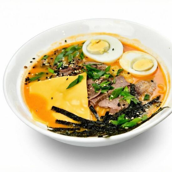 Сырный рамен с говядиной