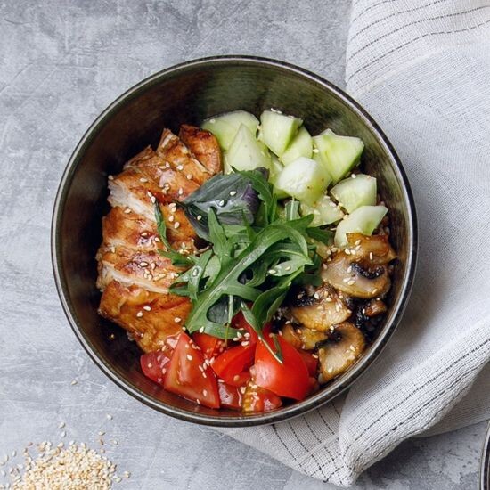 Грильде дайындалған поке / Поке на гриле