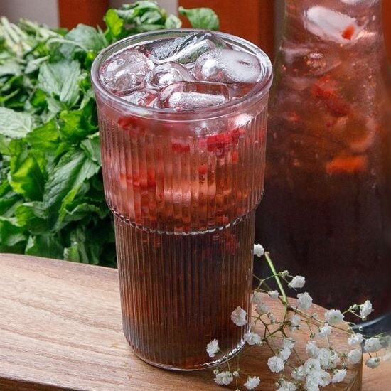 Лимонад Блю Курасао с клубникой