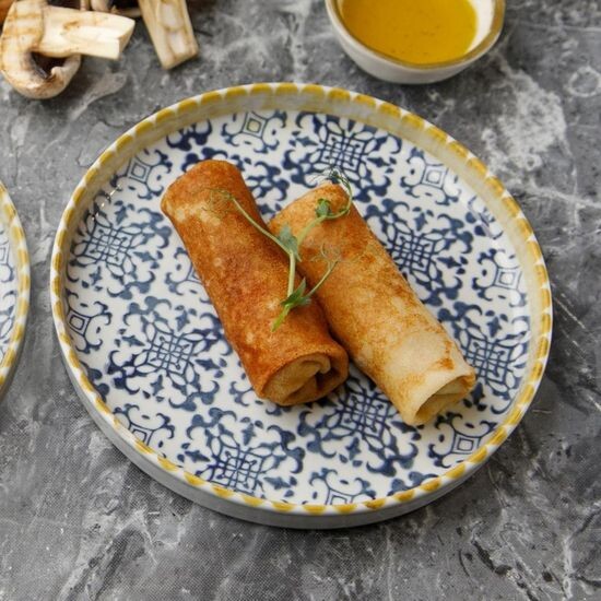 Тартылған ет құймағы / Блины с фаршем