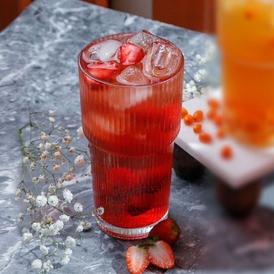 Құлпынай салқын шәйі/Ice tea Клубничный