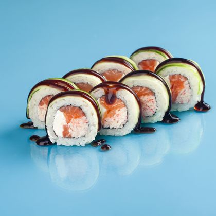 Гринролл с лососем и крабом (п)