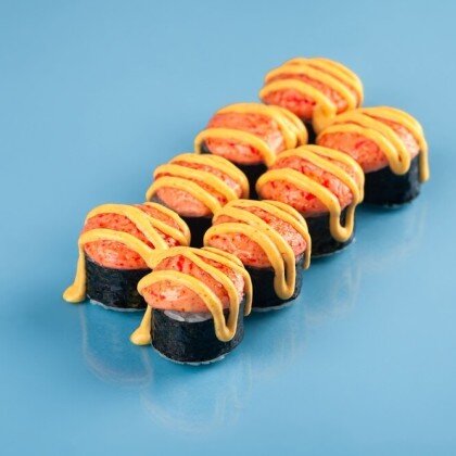 Запеченный с лососем и яки шапкой (п)