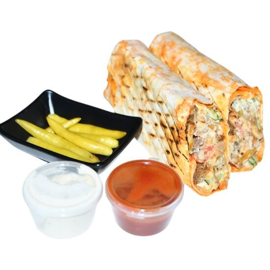 Донер с овощами куриный