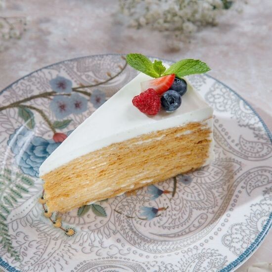 Крем қосылған бал торты/Медовый со сливочным кремом