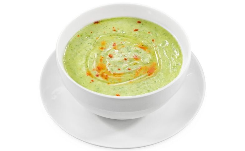 Суп-пюре из брокколи постный