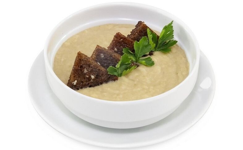 Грибной суп-пюре постный