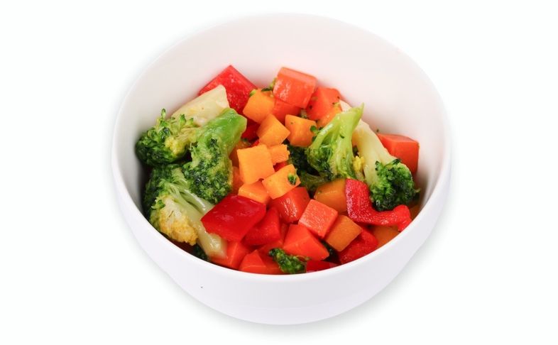 Салат с брокколи и тыквой